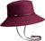 Canadian Hat BREN CS - LARGE BUCKET HAT WITH THIN LEATHER CHIN STRAP - Women's - Bordeaux - Mix