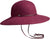 Canadian Hat CATHY CS - WIDE BRIM CLOCHE HAT W LEATHER CHIN STRAP - Women's - Bordeaux - Mix