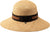 Canadian Hat Cales A Cloche Hat with Bicolor Grosgrain Ribbon - Unisex - Beige