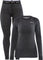 Craft Core Wool Merino Baselayer Set - Women's - Black Melange