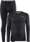 Craft Core Wool Merino Baselayer Set - Men's - Black Melange