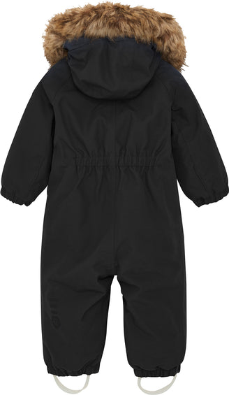 Color Kids Coverall with Fake Fur Detachable Hood - Kid