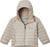 Columbia Powder Lite II Hooded Jacket - Girl Toddler - Chalk - Dark Stone