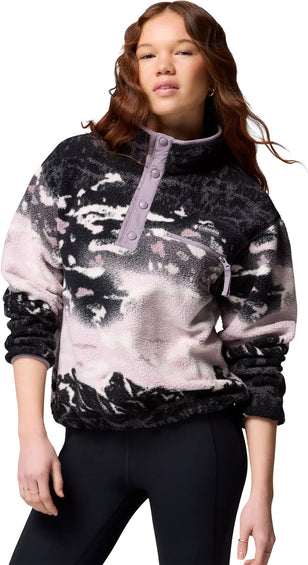 Columbia Helvetia II Printed Cropped Half Snap Fleece Pullover - Women's