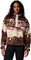 Columbia Helvetia II Printed Cropped Half Snap Fleece Pullover - Women's - Tobacco Sisters - Dark Stone