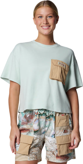 Columbia Cove Beach Cropped Pocket T-Shirt - Women's