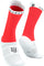Compressport Pro Racing v4.0 Bike Socks - Unisex - Fluo Red - White