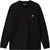 Carhartt Work In Progress American Script Long Sleeve T-Shirt - Men's - Black