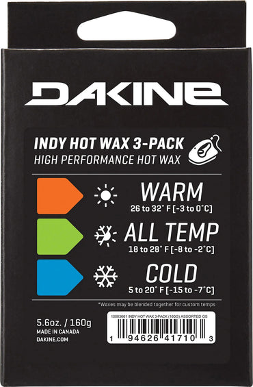 Dakine Indy 3-Pack Hot Wax 160g