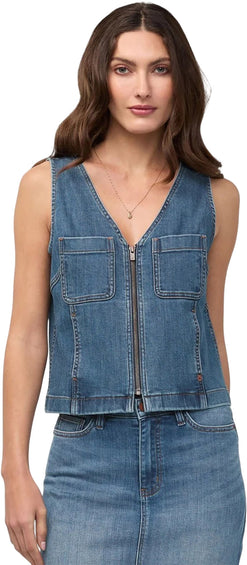 Duer Performance Denim Zip Front Vest - Women's