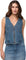 Duer Performance Denim Zip Front Vest - Women's - Blue Ash