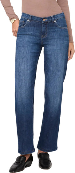 Duer Performance Denim Mid Rise Straight Jeans - Women's