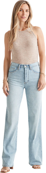 Duer Performance Denim Midweight Wide Leg Jeans - Women's