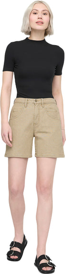 Duer Stretch Canvas High Rise Relaxed Shorts - Women's