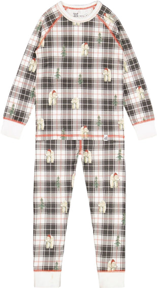 Deux par Deux Organic Cotton Christmas Family Two Piece Printed Polar Bear Pajama Set - Baby 