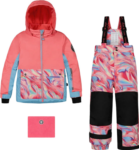 Deux par Deux Solid with Snap Pockets Two Piece Snowsuit - Big Girl