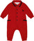 Deux par Deux Button Front Jumpsuit - Baby Boy - Red Mix