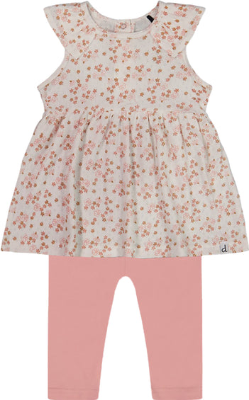 Deux par Deux Printed Organic Cotton Tunic and Leggings Set - Baby Girl