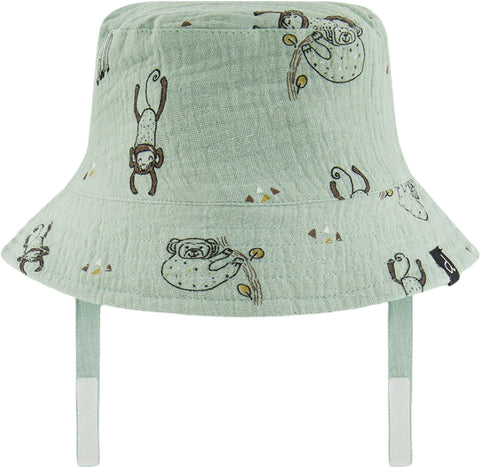 Deux par Deux Printed Muslin Bucket Hat - Baby