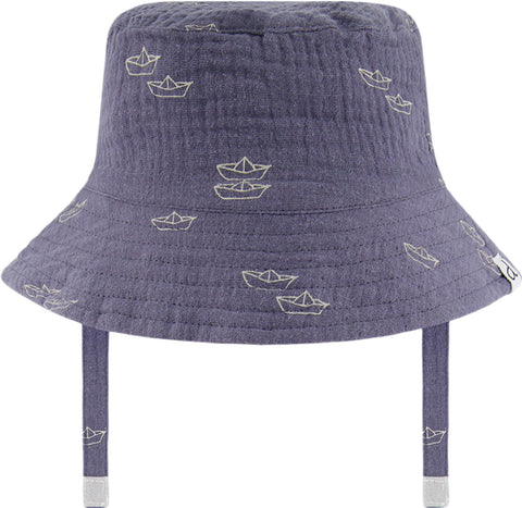 Deux par Deux Printed Muslin Bucket Hat - Baby