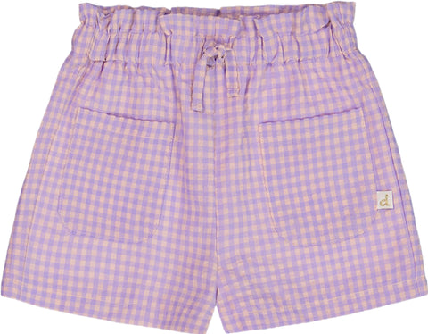 Deux par Deux Printed Gingham Shorts - Baby Girl