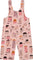 Deux par Deux Printed French Terry Overalls - Little Girl - Printed Maisonnettes