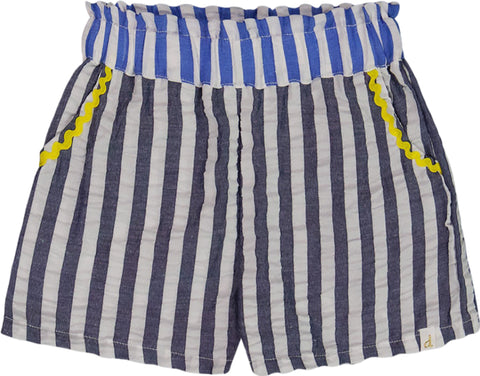 Deux par Deux Striped Seersucker Shorts - Big Girl
