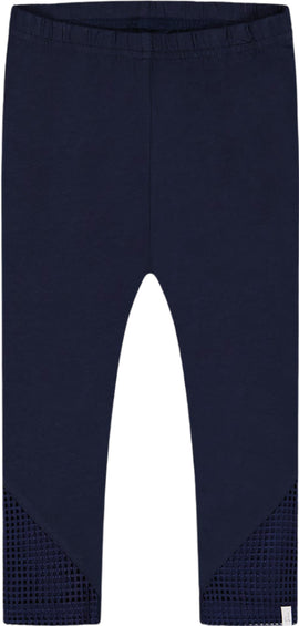 Deux par Deux Organic Cotton Capri Leggings with Mesh - Little Girl 