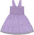 Deux par Deux Smocked Organic Cotton Dress with Mesh Frill - Big Girl  - Lavender