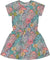 Deux par Deux Printed French Terry Dress - Little Girl - Printed Flamingo Jungle