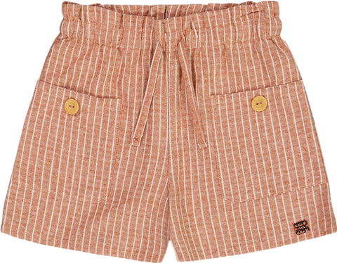 Deux par Deux Linen Shorts with Pockets - Big Girl 