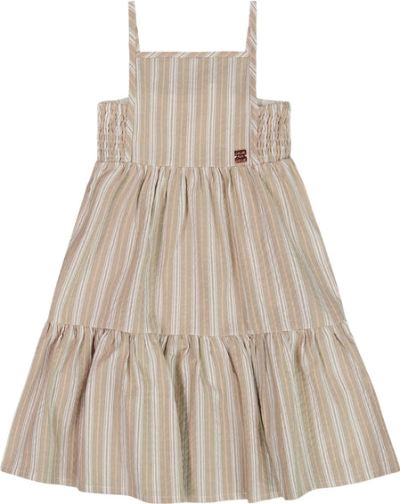 Deux par Deux Striped Sleeveless Linen Dress - Big Girl 