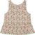 Deux par Deux Printed Tank Top with Flounce - Little Girl   - Printed Small Flowers