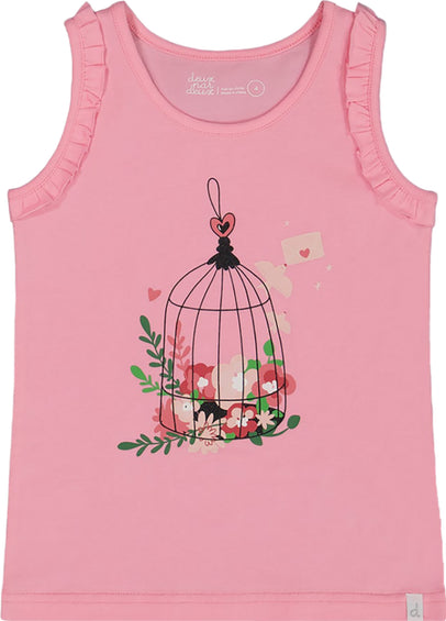 Deux par Deux Organic Cotton Tank with Frills - Little Girl 