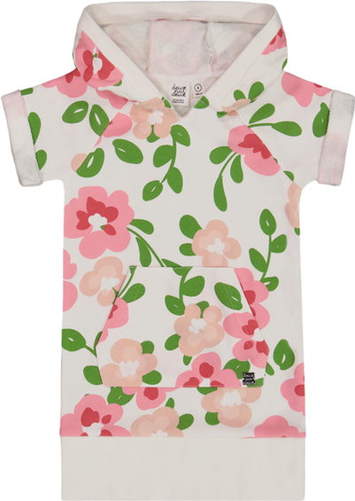 Deux par Deux Printed French Terry Hooded Dress - Little Girl
