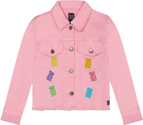 Deux par Deux Jean Jacket with Embroidery - Big Girl 