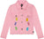 Deux par Deux Jean Jacket with Embroidery - Little Girl   - Prism Pink
