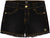 Deux par Deux Jean Shorts with Embroidery - Little Girl 
 - Black Denim