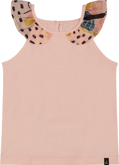 Deux par Deux Organic Cotton Tank Top with Frill - Big Girl 