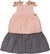 Deux par Deux Tiered Dress with Bows - Little Girl  - Pink - Black Vichy