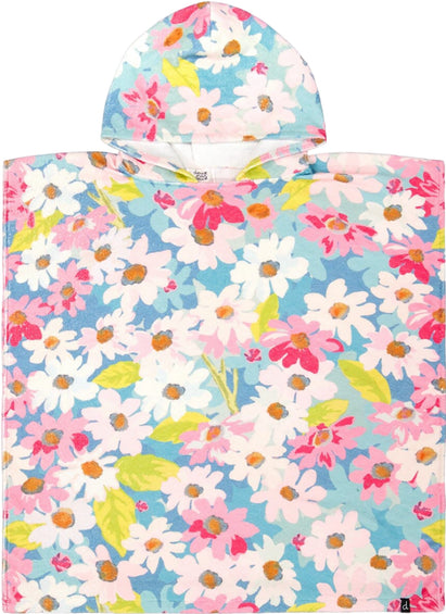 Deux par Deux Gradient Blue and Green Beach Poncho - Girls