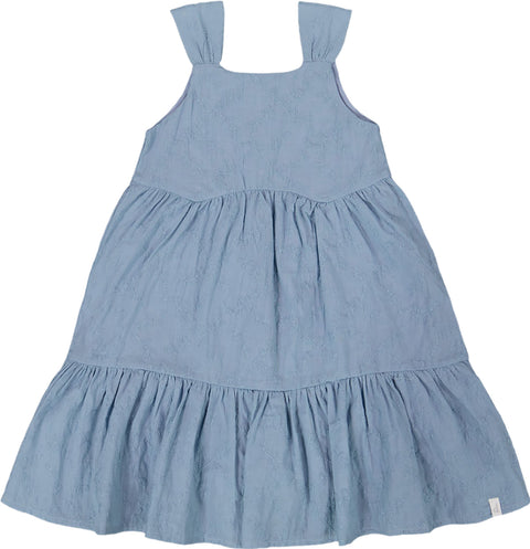 Deux par Deux Multi-Tiered Eyelet Dress - Little Girl