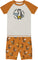 Deux par Deux Two-Piece Short Pajama Set - Baby Boy - Printed Brown Surf Sloth