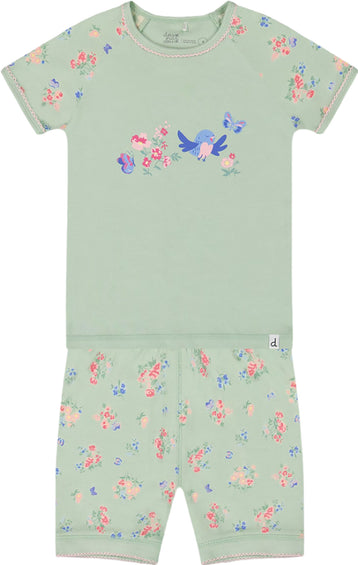 Deux par Deux Organic Cotton Two-Piece Short Pajama Set - Baby Girl