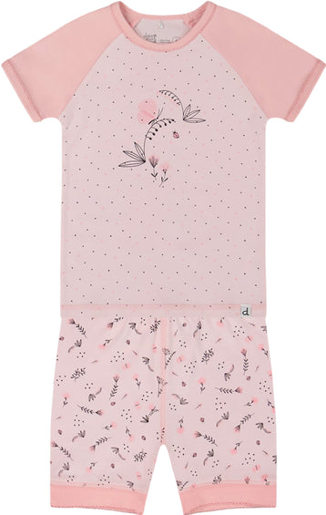Deux par Deux Organic Cotton Two-Piece Short Pajama Set - Big Girl