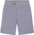 Deux par Deux Striped Slant Pocket Bermuda Shorts - Little Boy - Mazarine Blue