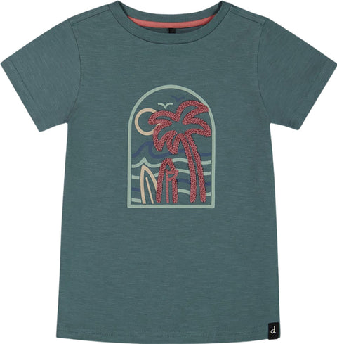 Deux par Deux Short Sleeve Organic Cotton Graphic T-Shirt - Little Boy