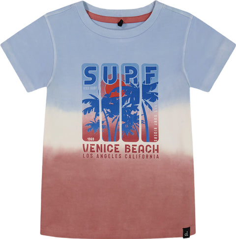 Deux par Deux Gradient Short Sleeve Organic Cotton Graphic T-Shirt - Baby Boy