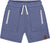 Deux par Deux French Terry Zip Pocket Shorts - Little Boy - Stonewash