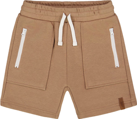 Deux par Deux French Terry Zip Pocket Shorts - Little Boy